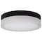 Nuvo Pi, 11 Inch LED Flush Mount, Black Finish, Frosted Etched Glass, CCT Selectable, 120 Volts 62/569 - alternate 1